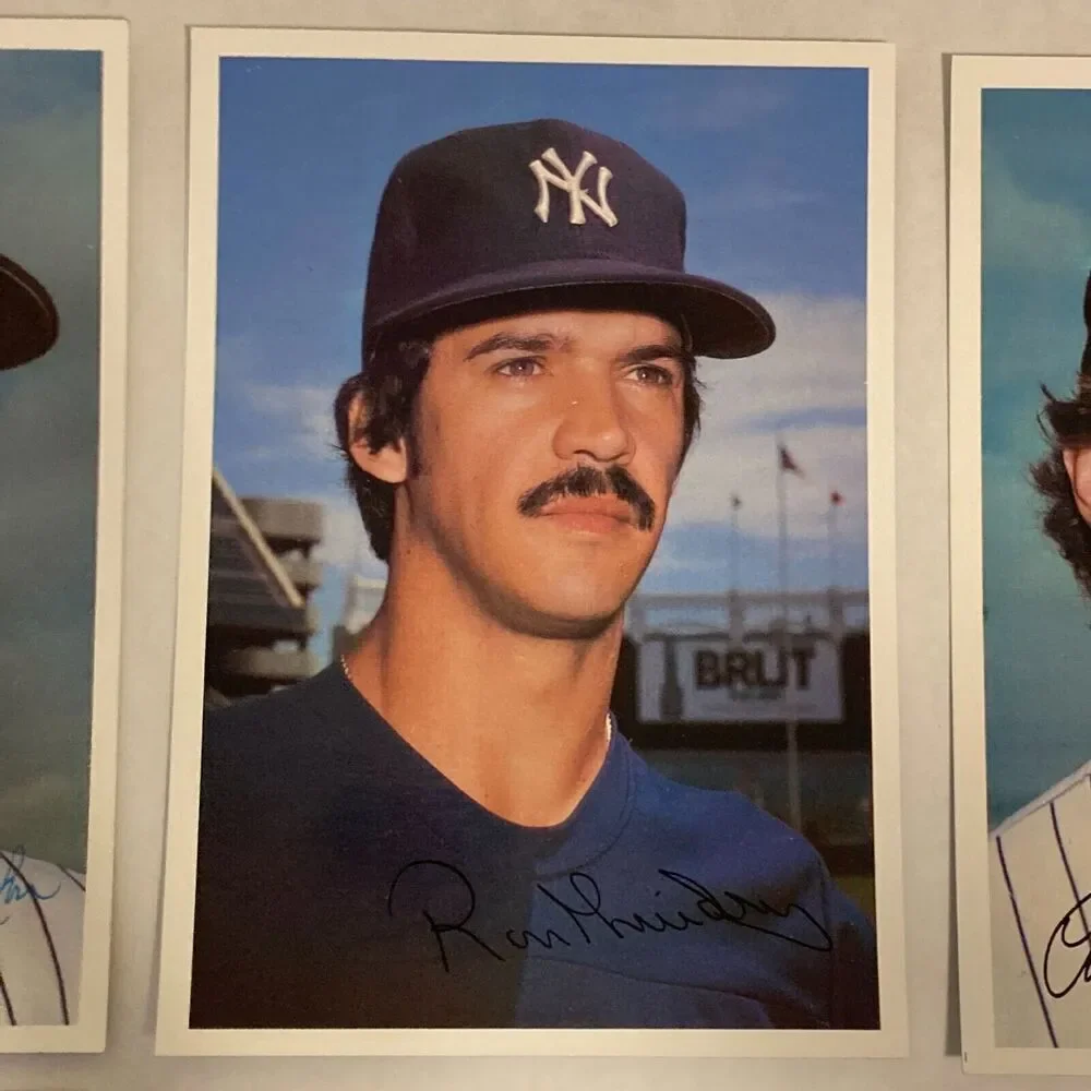 Lot 81 Topps NY Yankees Tall Photo Baseball Cards- Jackson, Nettles, Gossage+++